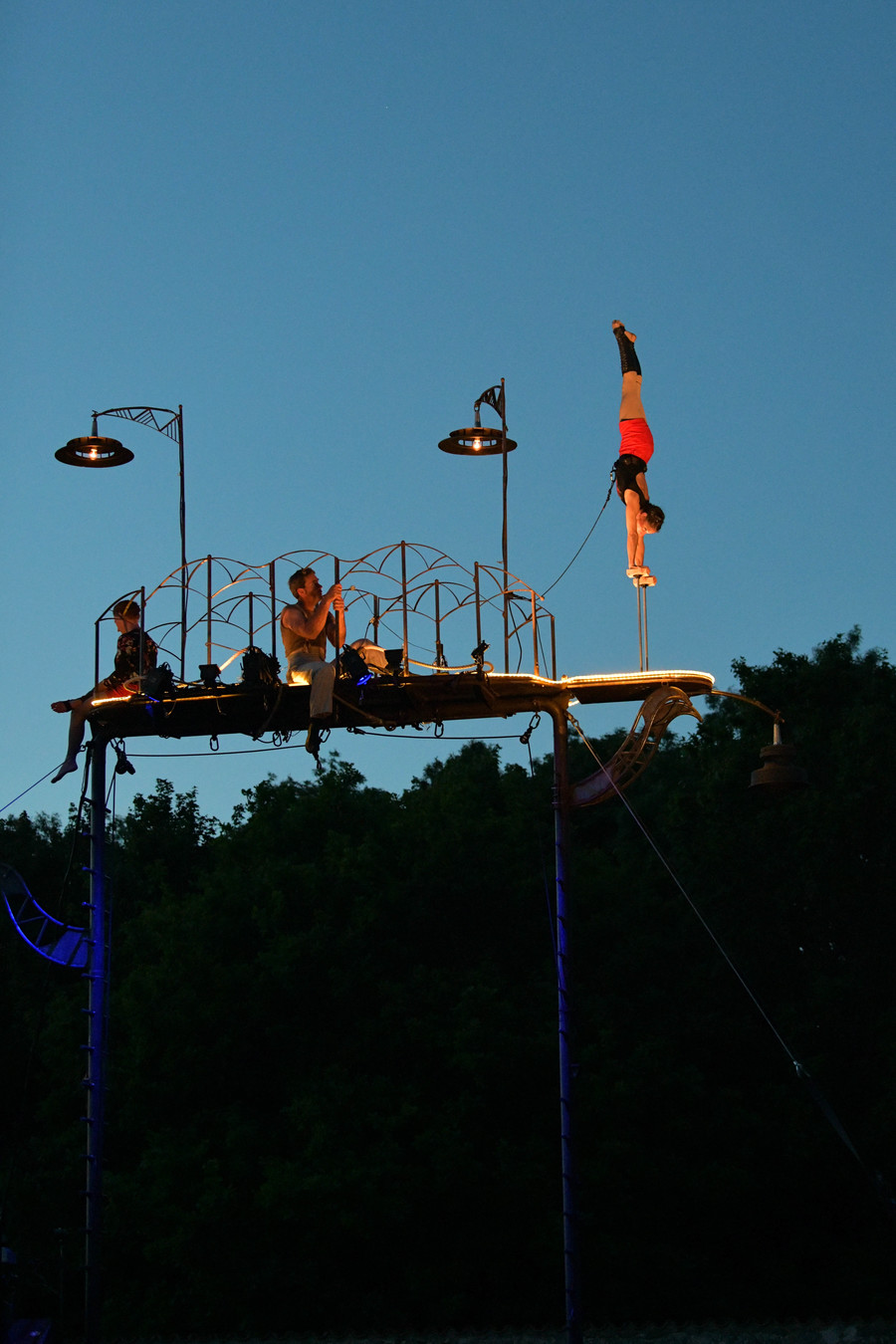 Acrobaat in de hoogte